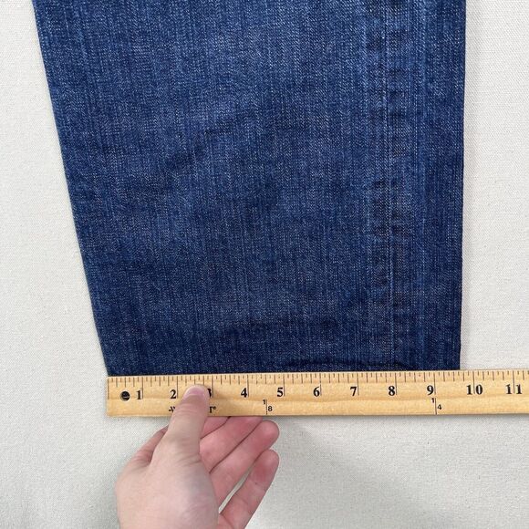 True Religion Jeans Men’s 42x34 Blue Straight Leg Colorful Striped Pocket Flap - Picture 13 of 16